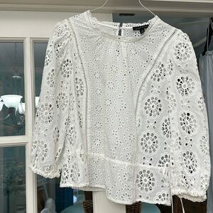 Banana Republic white blouse